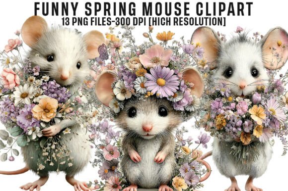 Download Funny Spring Mouse Clipart PNG - Funny spring Collection